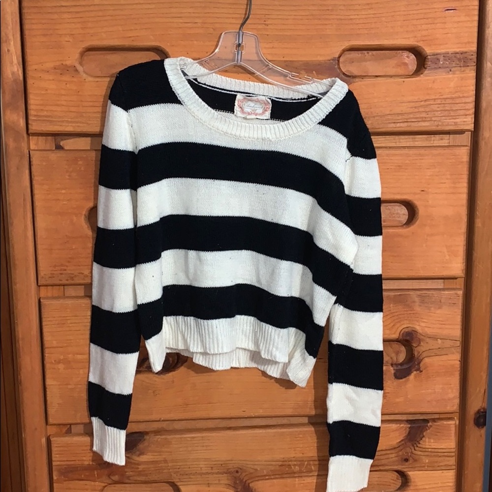 Black and white stripe sweater